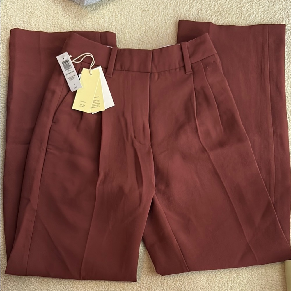 Wilfred effortless pants in ashy rose pink